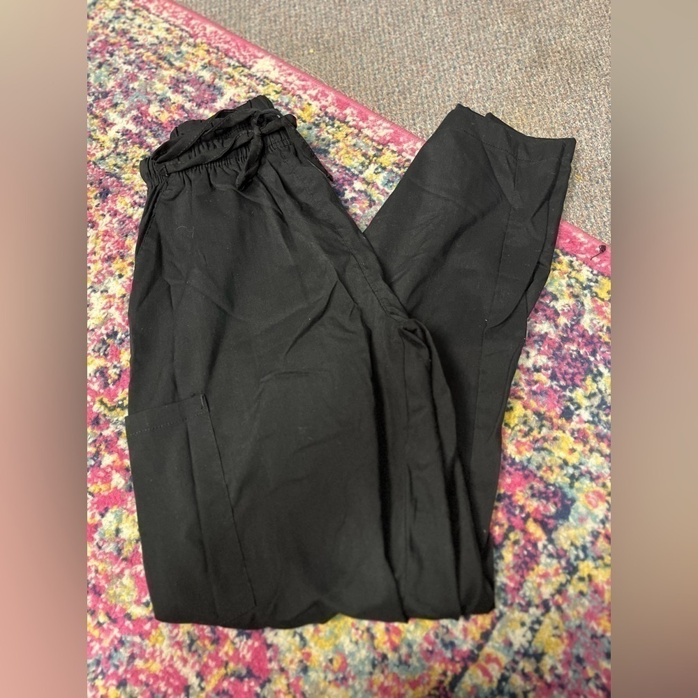 0124-172 Black Scrub Pants